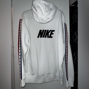 Mens Nike logo white hoodie